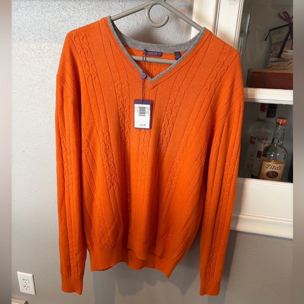 NWT aristo 18 100% cashmere sweater
